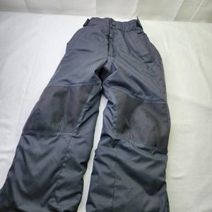 L.L. Bean Fleece Lined Snowpants Kid's Size 5/6 Black Reinforced Winterwear